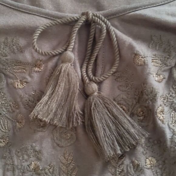 J.JILL Boho  Baby Doll Knit Long Sleeve Top  Size M - Picture 7 of 10